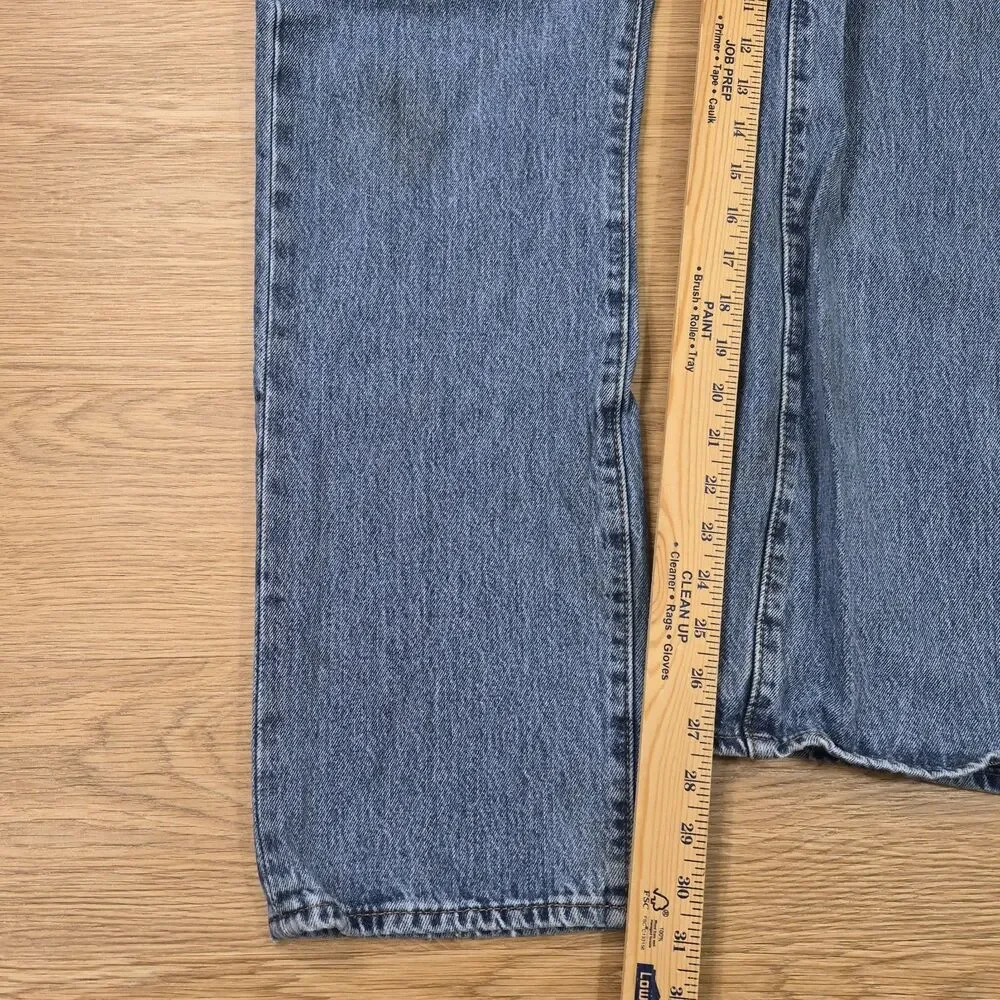 Levi’s 501 Jeans Mens 34x32 Button Fly Medium Wash Cowboy Stretch Denim Pants